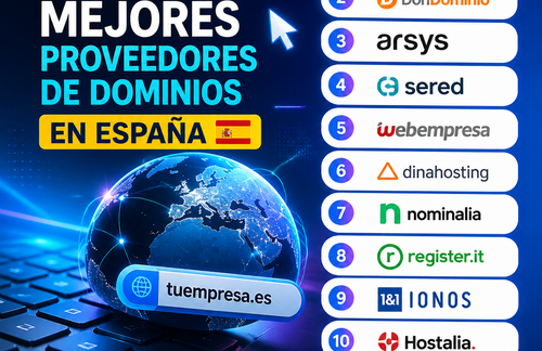 Mejores proveedores de dominios en España