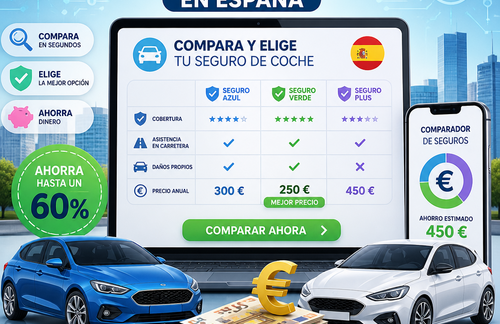 Mejores comparadores de seguros de coche en España